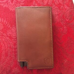 Ekster brown leather wallet
